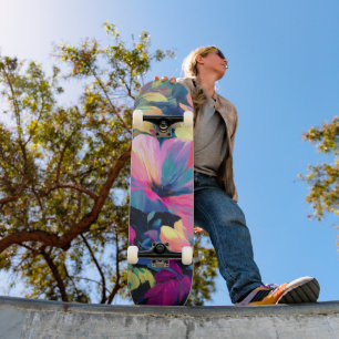 Skateboard Jardin Floral de printemps de la ruée de fleurs