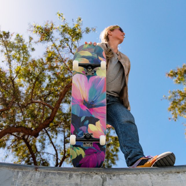 Skateboard Jardin Floral de printemps de la ruée de fleurs (Extérieur 1)