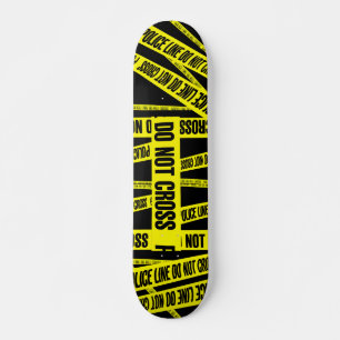 Skateboard Jaune ne transcendez pas la scène de crime Zones d