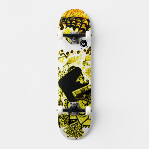 Skateboard Jaune noir