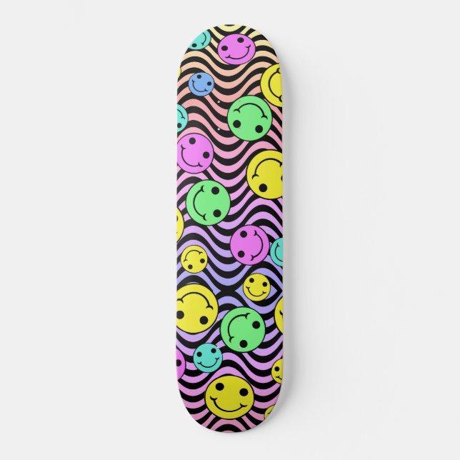 Skateboard Je suis heureux à l'intérieur (Recto)
