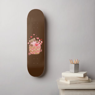 Skateboard JE T'AIME BEARY BEAUCOUP drôle valentine's day