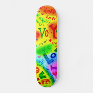 Skateboard JE T'AIME Peindre