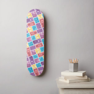 Skateboard Jedi Adventures Motif de bloc couleur