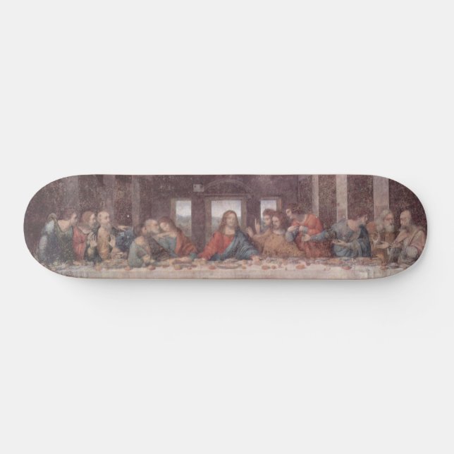 Skateboard Jésus à la Dernière Cène, Leonardo da Vinci Skateb (Horz)