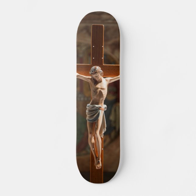 Skateboard Jésus-Christ sur la croix (Recto)