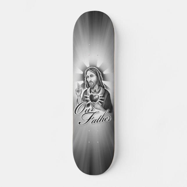 Skateboard Jésus notre conception de père (Recto)