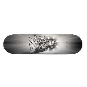 Skateboard Jésus notre conception de père