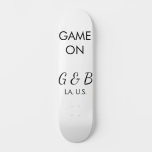 Skateboard Jeu ajouter nom du couple mariage lieu ville g