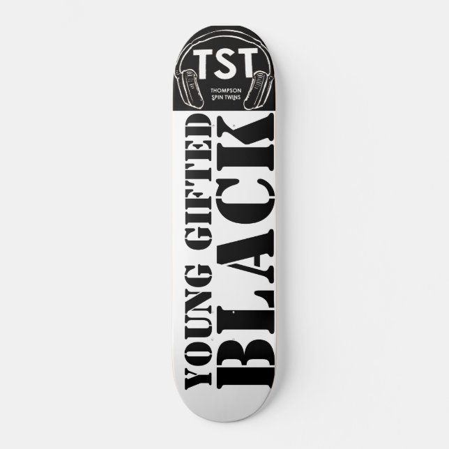 Skateboard JEUNE Patinage GIFFÉ & BLACK (Recto)