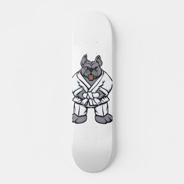 Skateboard Jitsu de Bulldog| choisir la couleur arrière - pla (Devant)