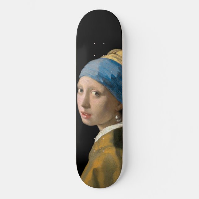 Skateboard Johannes Vermeer - Fille avec une oreille perle (Recto)