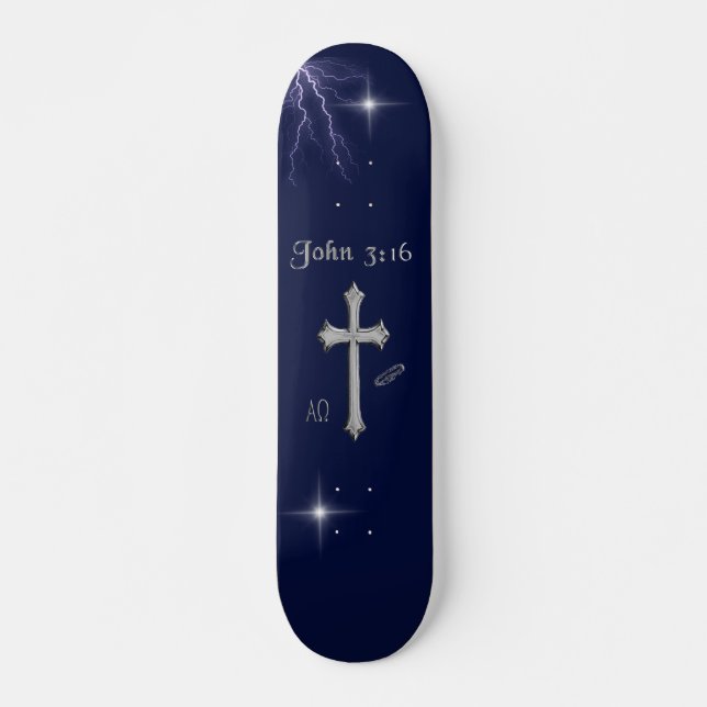 Skateboard John 3:16 Bible verse (Devant)