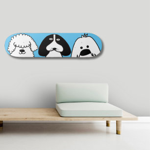Skateboard Joli Dessin Cartoon Chien Jouant Conception Animau