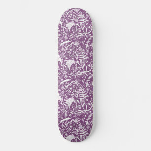 Skateboard Joli feuillage botanique pourpre