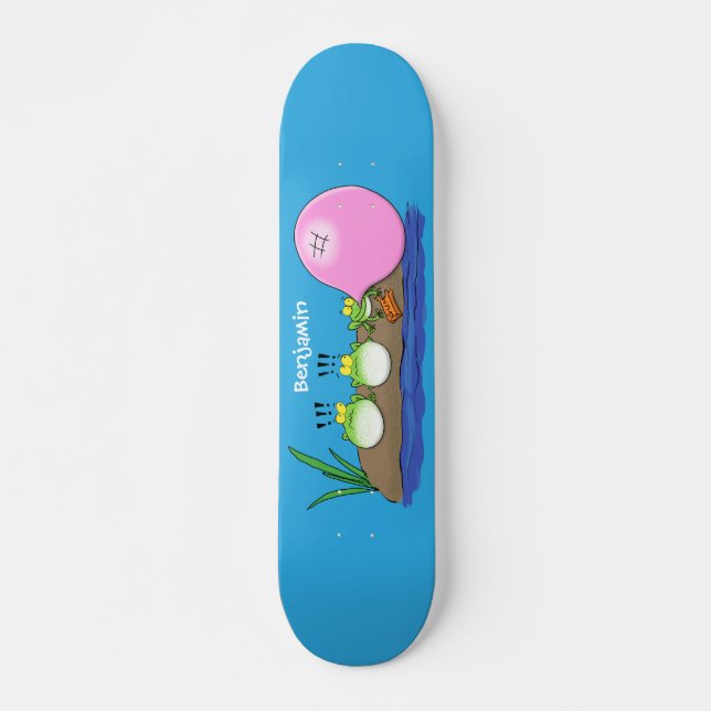 Skateboard Jolie grenouilles drôles bubblegum dessin animé il (Devant)