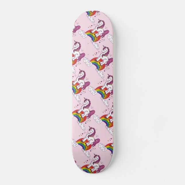 Skateboard Jolie licorne (Recto)
