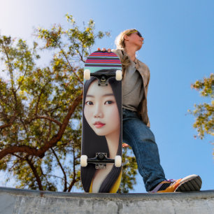 SKATEBOARD JOLIE SKATEBOARDS D'ART POUR FILLES ASIATIQUES