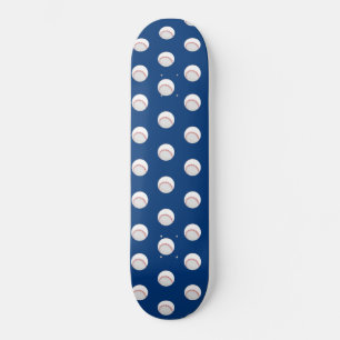 Skateboard Joueurs de sport de baseball blanc balle couture r