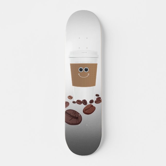 Skateboard Joyeux café (Devant)