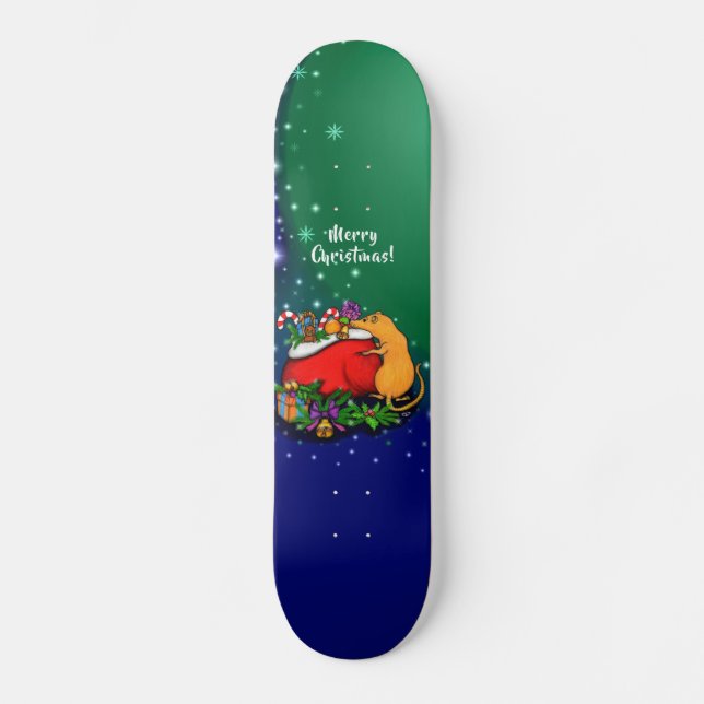 Skateboard Joyeux Noël avec Rat Prince (Recto)