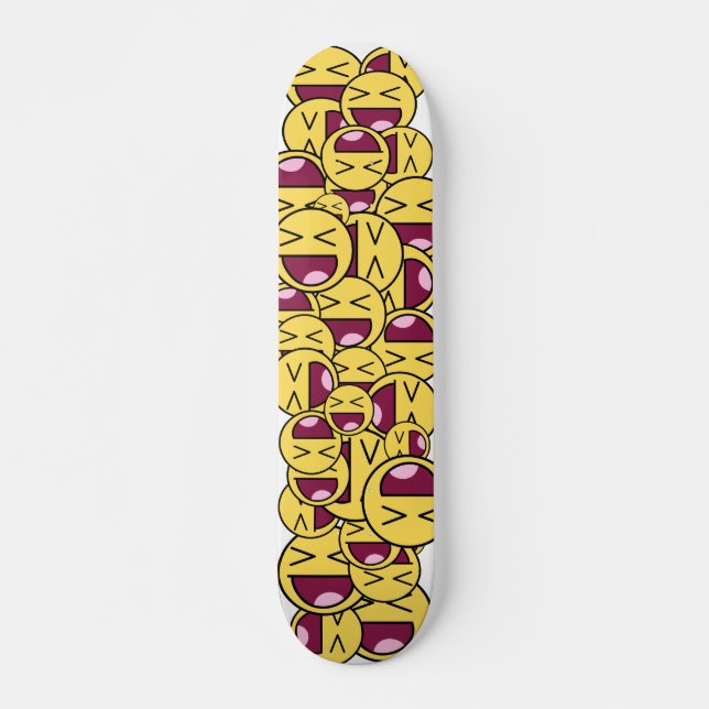 Skateboard Joyeux visage. (Devant)