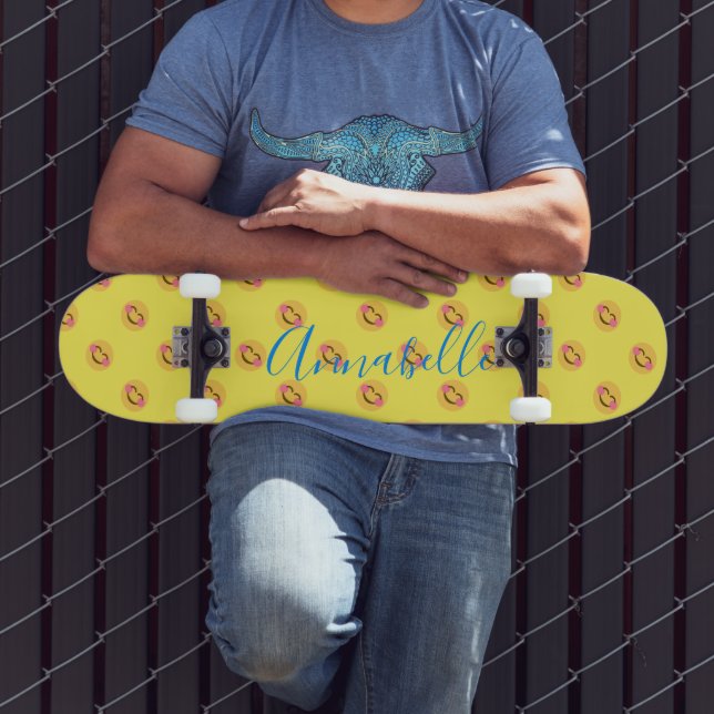 Skateboard Joyeux Visages souriants (Extérieur 3)