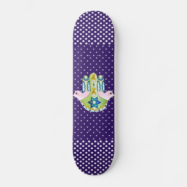 Skateboard Judaica de Hamsa (Recto)