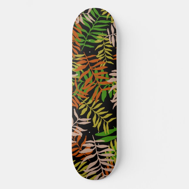 SKATEBOARD JUNGLE NATURE FEUILLES (Recto)