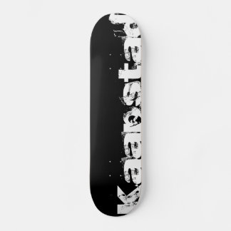 Skateboard Kaapstad Cool Urban Style In Worn Black And White