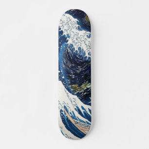 Skateboard Kanagawa Waves, Motif d'art japonais