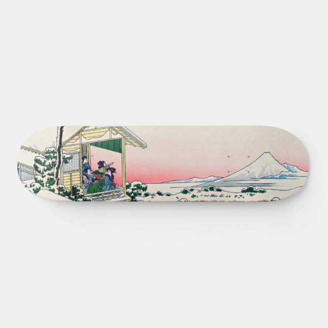Skateboard Katsushika Hokusai - Maison de thé à Koishikawa (Horz)