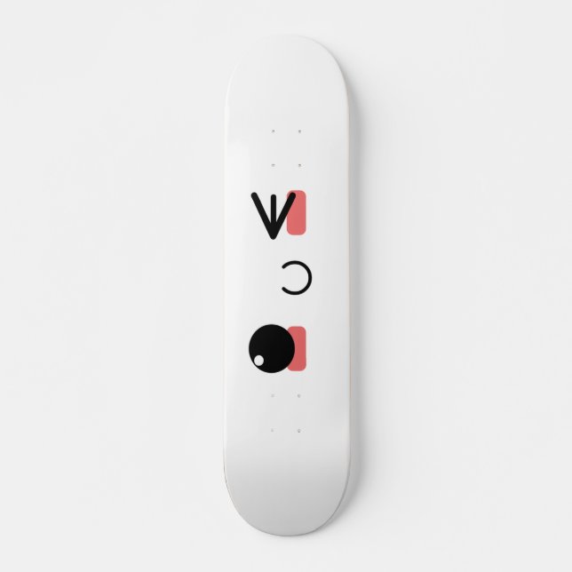 Skateboard Kawaii Sourires - Wink (Devant)