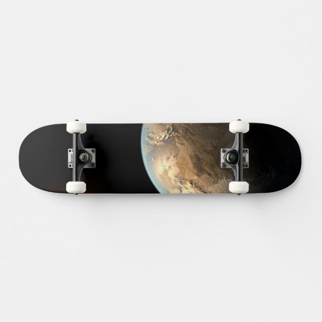 Skateboard Kepler-186f Orbitant Une Étoile Éloignée. (Horz)