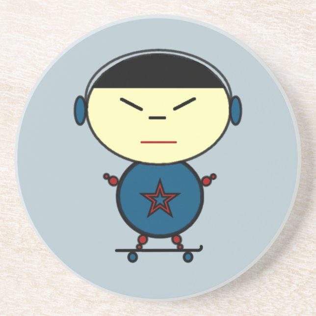 Skateboard Kid Coaster (Front)