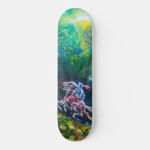 SKATEBOARD KNIGHT LANCELOT, CHEVAL EN FORÊT VERTE
