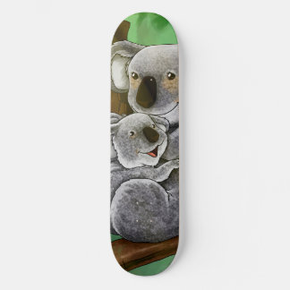 Skateboard Koala et bébé mignons