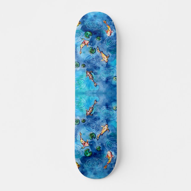 Skateboard Koi Pond dans la pluie (Devant)