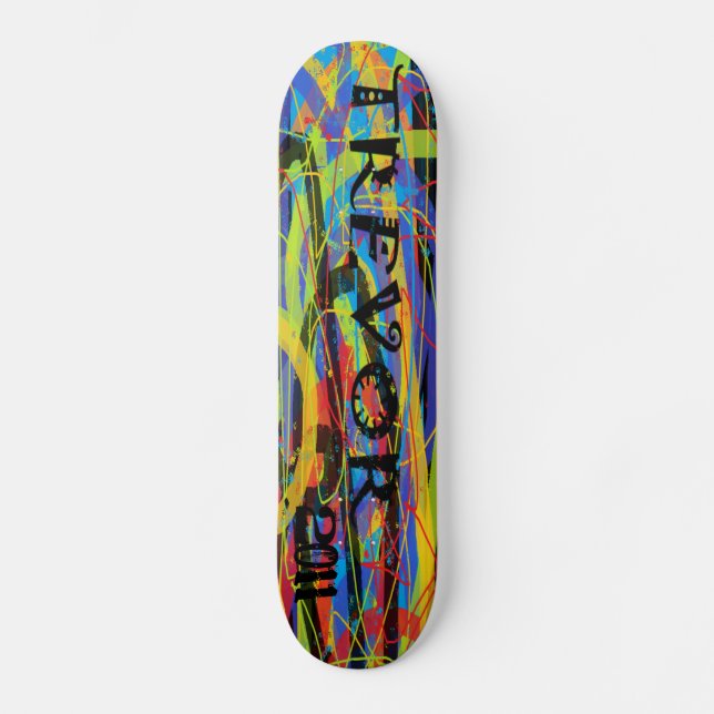 Skateboard La beauté de Trevor (Recto)