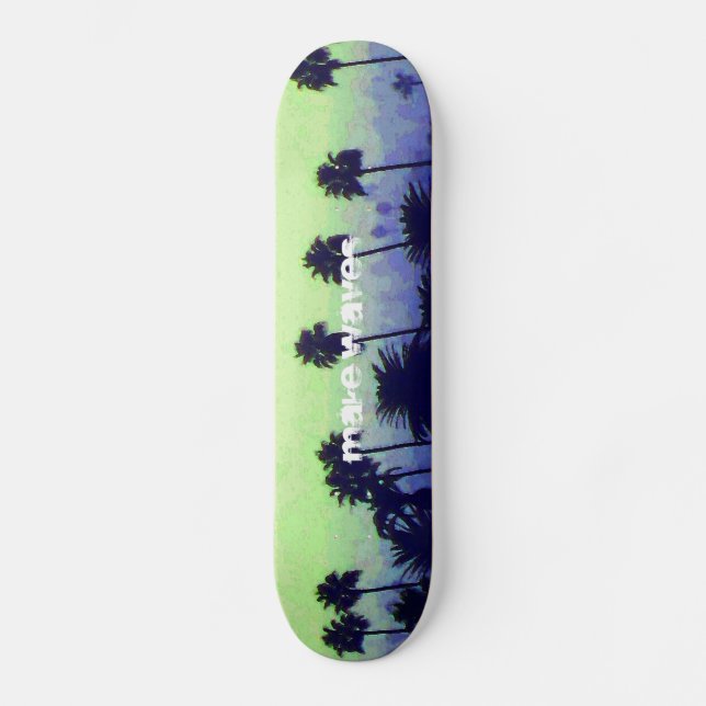 Skateboard La Californie rêvant la planche à roulettes (Recto)
