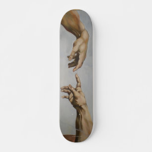 Skateboard "La création d'Adam" par Leonardo da Vinci