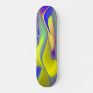 Skateboard La magie de l'été, 3D Art Abstrait