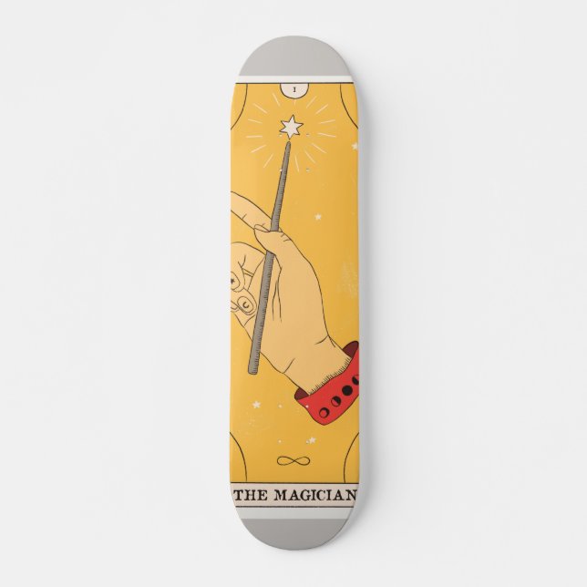 Skateboard La main de la carte de tarot magicien wand infinit (Devant)
