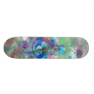 Skateboard La musique colorée fraîche note l'image d'effets