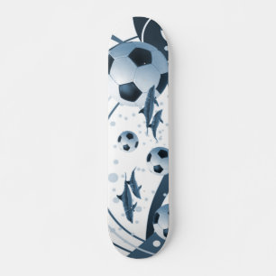 Skateboard La planche à roulettes bleue de dauphins