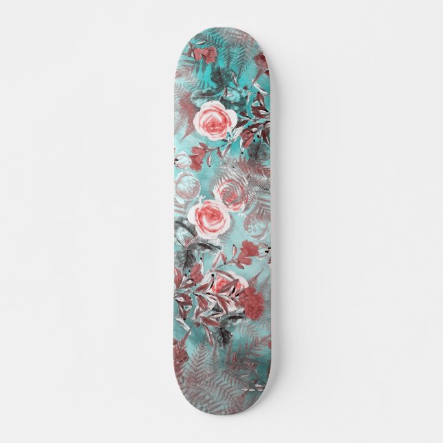 Skateboard La planche à roulettes fleurit des #flowers de (Devant)