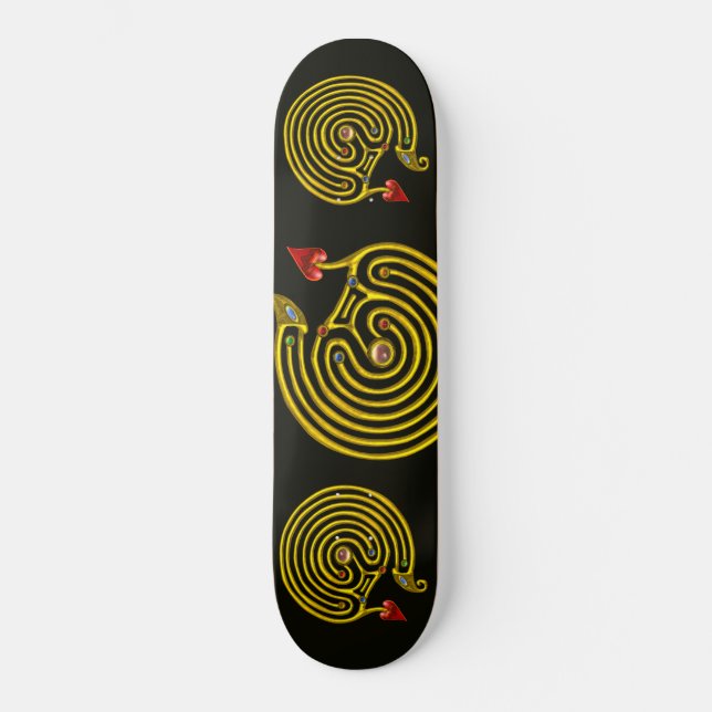Skateboard LABYRINTH HYPER, noir (Recto)