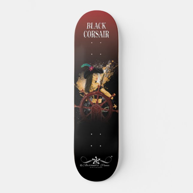 Skateboard Lady Black Corsair (Recto)