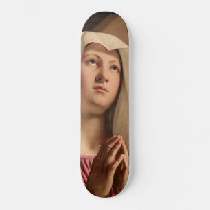 Skateboard Lady Madonna Praying (Virgin Mary) (Christian Art)