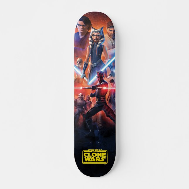 Skateboard L'affiche Clone Wars (Devant)